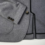 BKT35 Jacket // Gray Angora Wool (S)