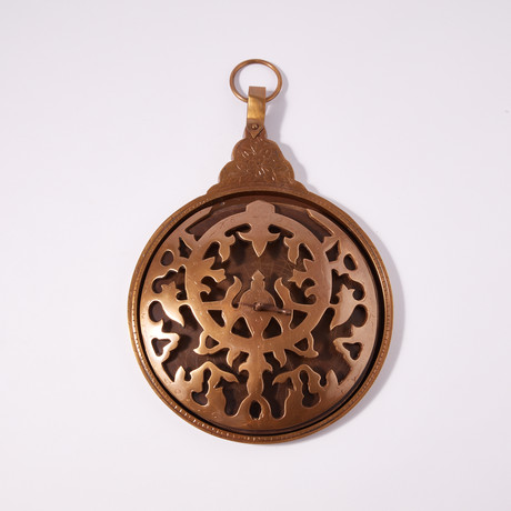 Large Brass Hand Engraved Astrolabe