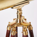 Brass Telescope // Hardwood Tripod // 30-inch
