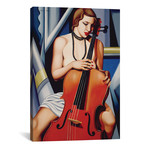 Woman With Cello // Catherine Abel (26"W x 40"H x 1.5"D)