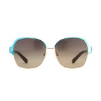 Women's Odlr50C1 Sunglasses // Light Gold + Aquamarine