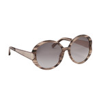 Women's Odlr58C4 Sunglasses // Inky Horn + Silver