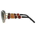 Women's Odlr8C3 Sunglasses // Rose Gold + Gemstones