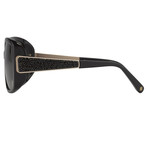 Women's Odlr64C1 Sunglasses // Black Gold + Gray