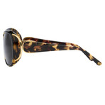 Women's Odlr55C2 Sunglasses // Dark Tortoise + Gold