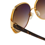 Women's Odlr49C4 Sunglasses // Russian Gold + Tiger Horn