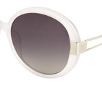 Women's Odlr5C8 Sunglasses // Ivory + Silver