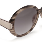 Women's Odlr58C4 Sunglasses // Inky Horn + Silver
