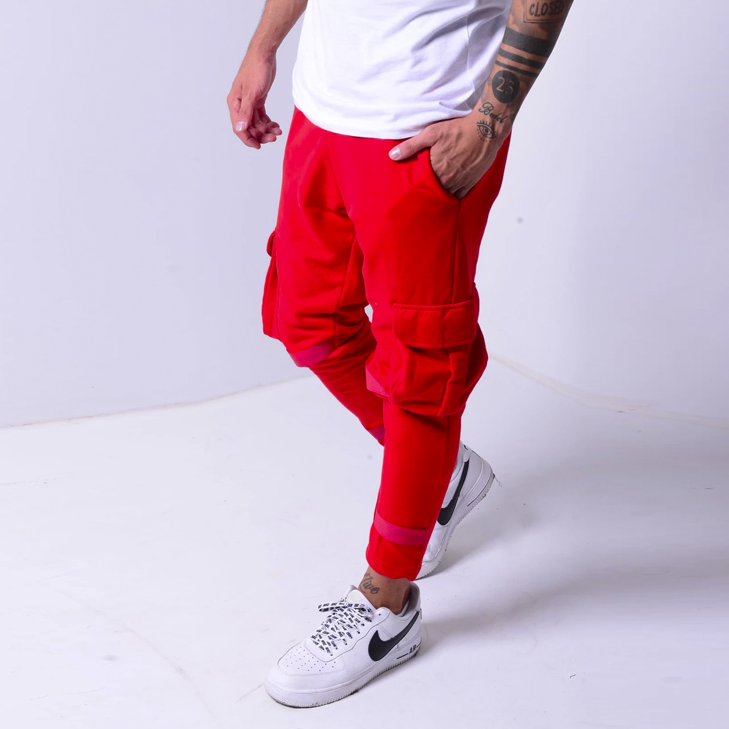 Cargo Jogger Sweatpants // Red (S) - 2Y Premium by Sernes - Touch of Modern