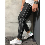 Ankle Pants + Stripes // Black (29WX29L)
