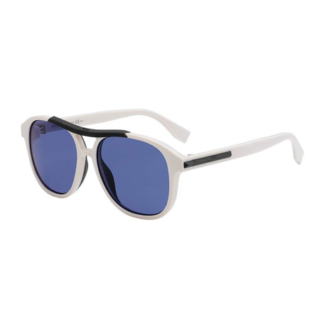 Men's Fashion Sunglasses // 56mm // White Frame