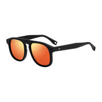 Men's M0014 Sunglasses // Matte Black + Orange