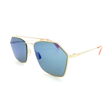 Fendi Men's M0022 Sunglasses // Gold Orange