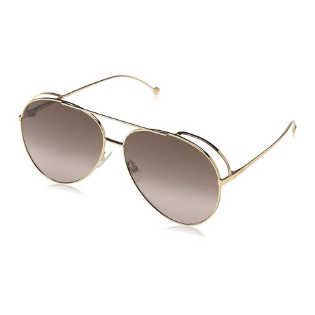Fendi Unisex 0286S Sunglasses // Gold Copper