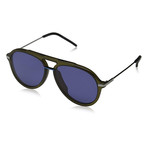 Men's M0011 Sunglasses // Olive + Blue