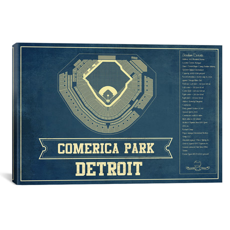 Detroit Comerica Park I // Cutler West (26"W x 18"H x 0.75"D)