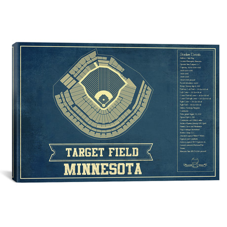 Minnesota Target Field // Cutler West (26"W x 18"H x 0.75"D)