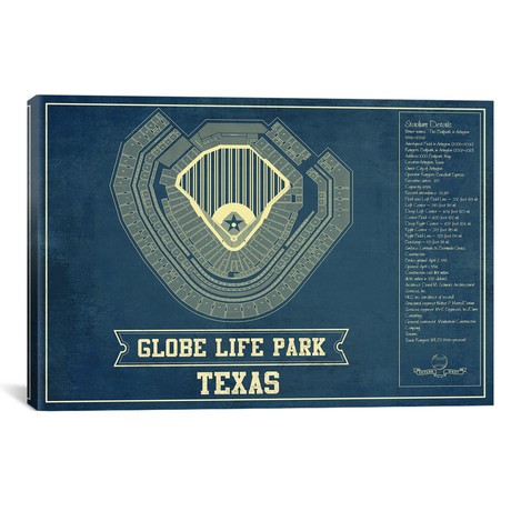 Texas Globe Life Park In Arlington // Cutler West (26"W x 18"H x 0.75"D)
