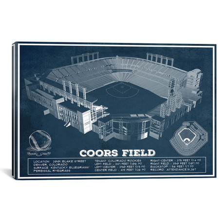 Colorado Coors Field I // Cutler West (26"W x 18"H x 0.75"D)