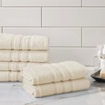 Manor Ridge Turkish Cotton 700 GSM // Hand Towels // Set of 6 (White)