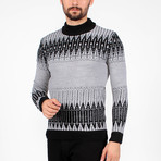 MCR // Spencer Tricot Sweater // Black + Gray (XL)