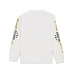 State Long Sleeve Tee // White (L)