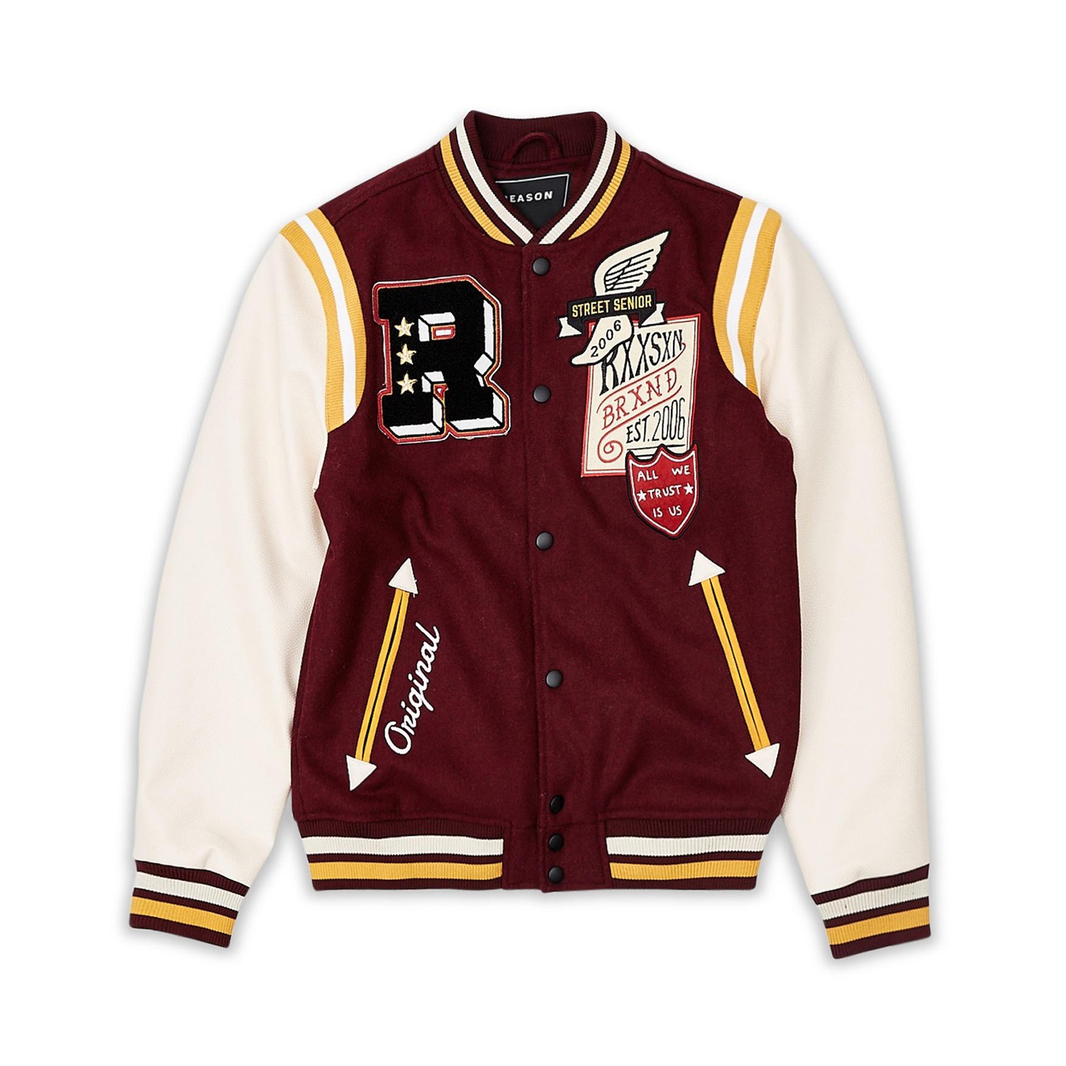 Field Varsity Jacket // Red (2XL) - Reason - Touch of Modern