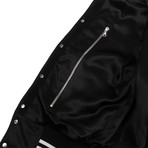 Amiri // Silk Baseball Bomber Jacket // Black (XS)