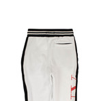 Amiri // Stripe Sweatpants // White (2XL)