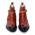 Cross Strap Boots // Redish Brown (US: 8)