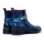 Cross Strap Boots // Navy (US: 12)