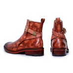 Cross Strap Boots // Redish Brown (US: 7)