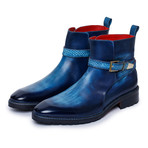 Cross Strap Boots // Navy (US: 7)
