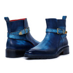 Cross Strap Boots // Navy (US: 12)