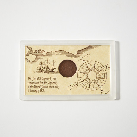 Shipwreck Treasure Coin, Sunk 1809