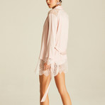 Gaia Lace Robe // Pale Pink (L)