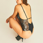 Chambord Lace Bodysuit // Black (XS)