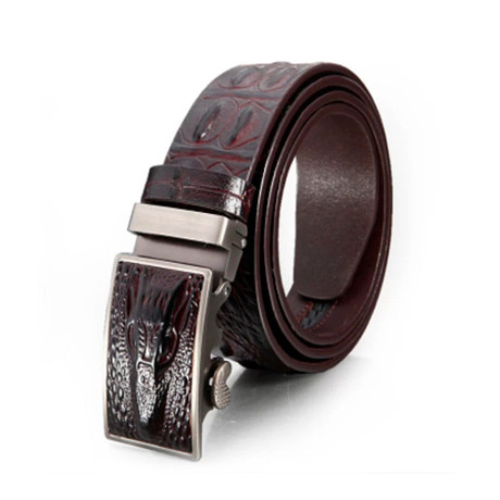 Dale Leather Automatic Belt // Brown Alligator