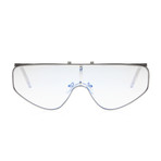 Cyber Racer Sunglasses // Blue Light Block // Silver