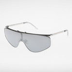 Cyber Racer Sunglasses // Silver