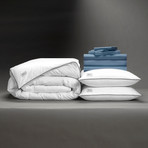 Luxe Soft + Smooth Perfect Bedding Bundle // Cadet Blue (Full)
