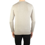 Embroidered Crewneck Sweater // Cream White (Small)