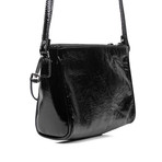 Leather + Python Handbag // Black