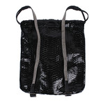Monili Bead Sack Backpack // Black