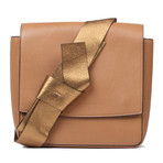 Leather Handbag + Strap // Beige