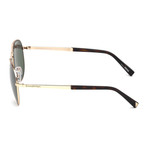 Men's EZ0035 Polarized Sunglasses // Shiny Rose Gold + Green