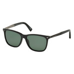 Men's EZ0023 Polarized Sunglasses // Shiny Black + Green