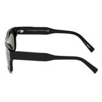 Men's EZ0088 Sunglasses // Shiny Black + Green
