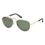 Men's EZ0035 Polarized Sunglasses // Shiny Rose Gold + Green
