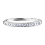 Estate 14k White Gold Diamond Ring // Ring Size: 7.25